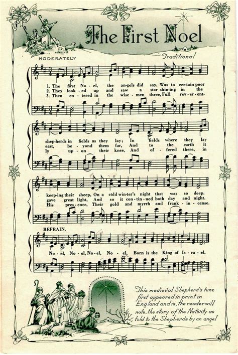 Vintage Christmas Sheet Music Printable Free
